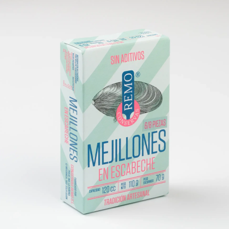 Caja de Mejillones en escabeche (7/10) 115 g