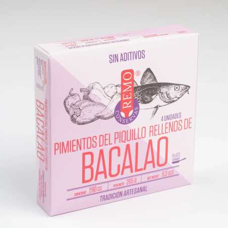 Caja de Pimientos del Piquillo rellenos de Bacalao 265 g