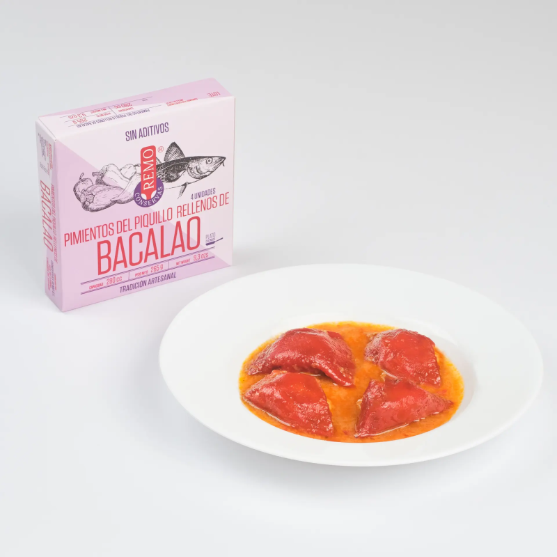 Pimentos Piquillo recheados com bacalhau 265 g