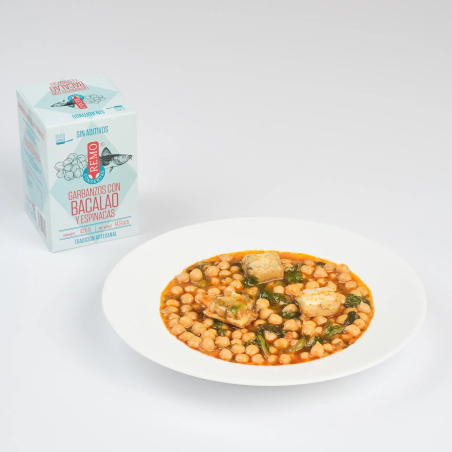 Caja de Garbanzos con Bacalao y Espinacas 425 g
