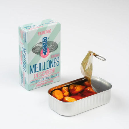 Caja de Mejillones en escabeche (7/10) 115 g