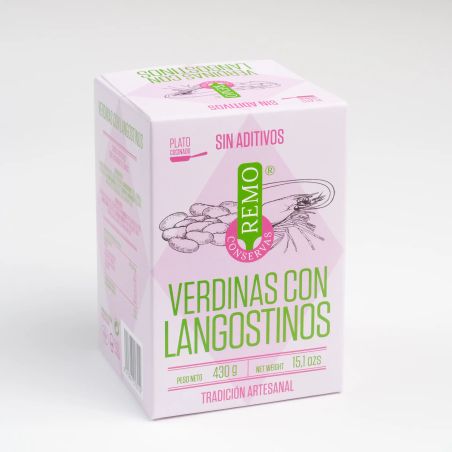 Caja de Verdinas con Langostinos 430g