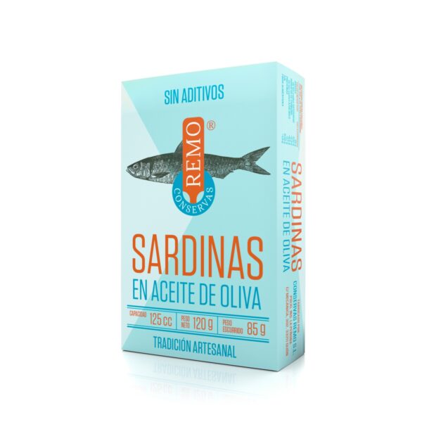 Sardinas en Aceite de Oliva. Lata 120 g